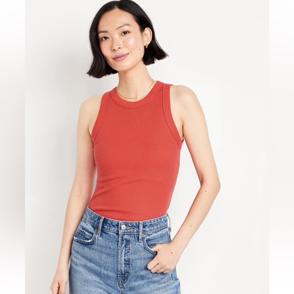 Old Navy Snug Ribbed Crop Tank Top - New With Tags - Picture 7 of 10